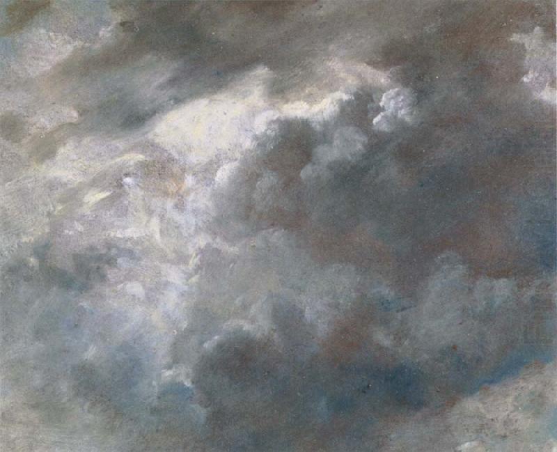 John Constable Sun bursting through dark clouds oil painting picture